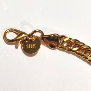 18k Gold Plated Necklace Double Chain Christmas Birthday Anniversary Gift New!!